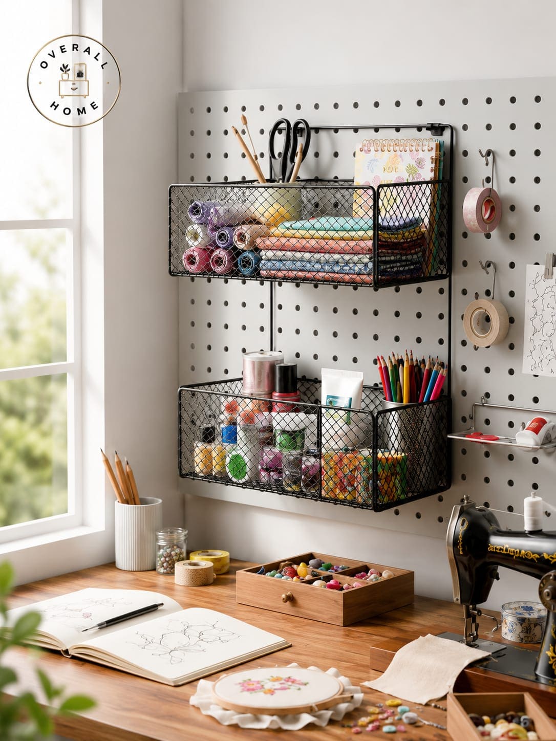 2 Layer Iron Shelf Rack | Wall Mounted Kitchen & Bathroom Storage Organizer