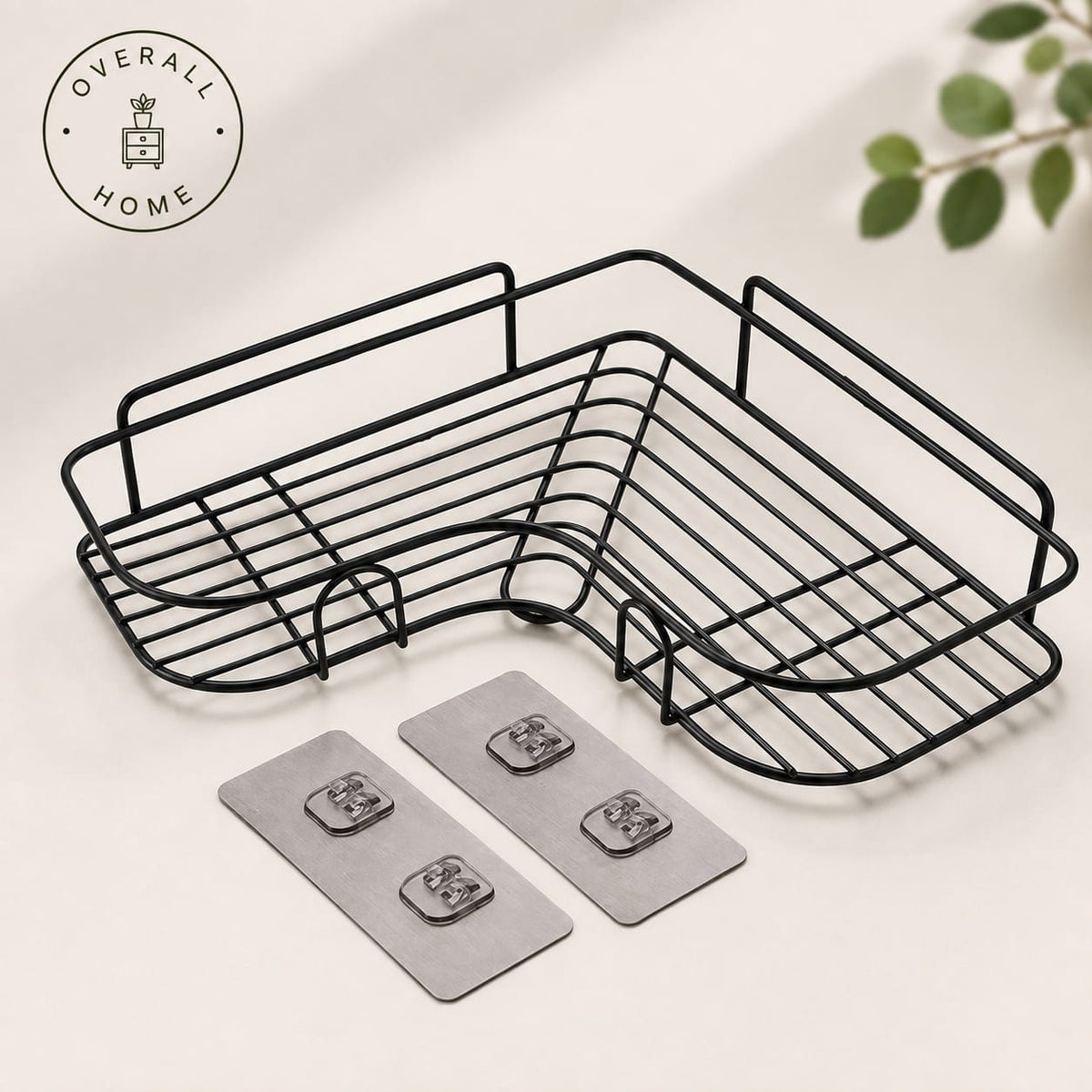 Washroom Corner Stand Metal Organizer