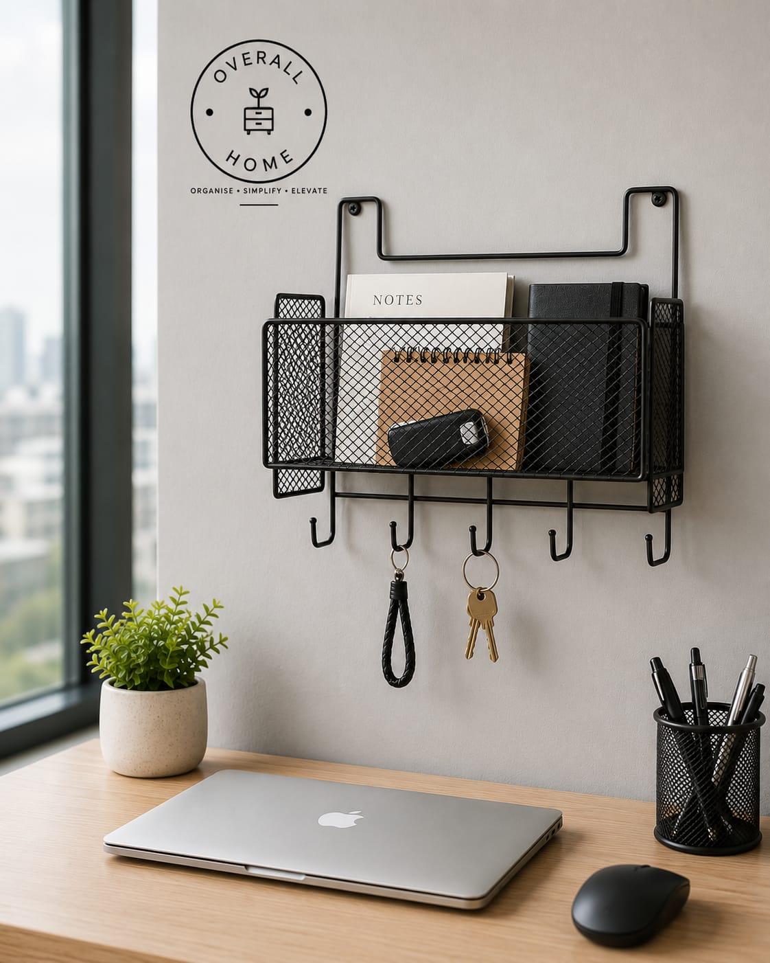 Wall Mounted Mesh Storage Baskets | Adhesive Hanging Organizer for Kitchen & Bathroom SALE🔍