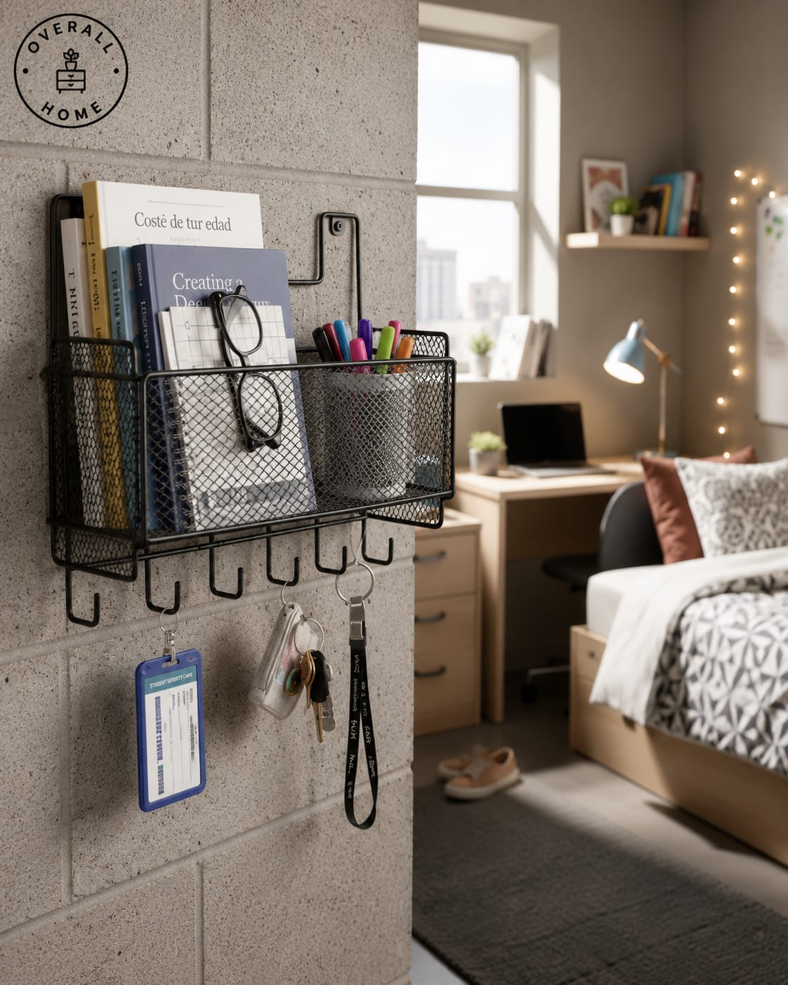 Wall Mounted Mesh Storage Baskets | Adhesive Hanging Organizer for Kitchen & Bathroom SALE🔍