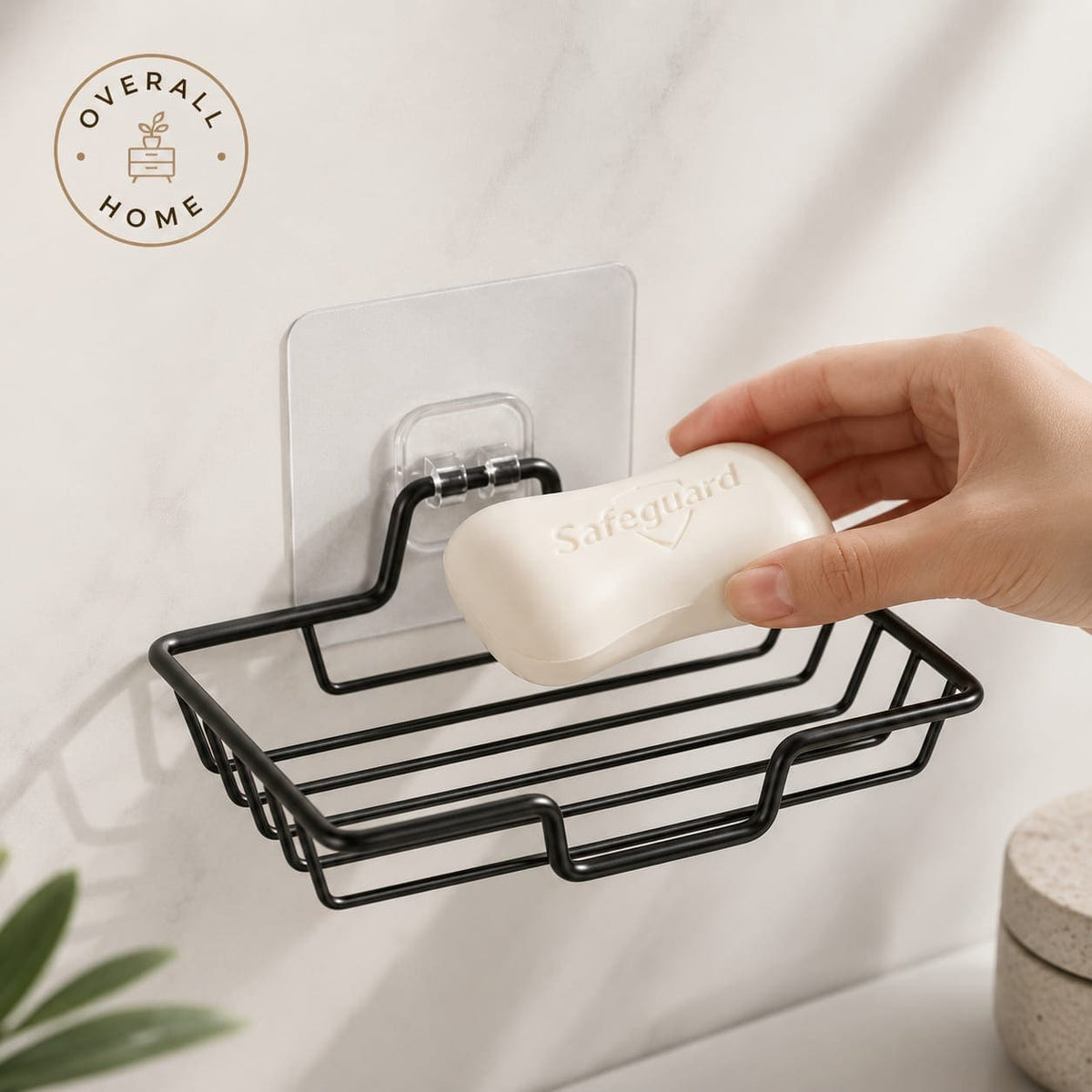 Metal Soap Tray with Adhesive Hook
