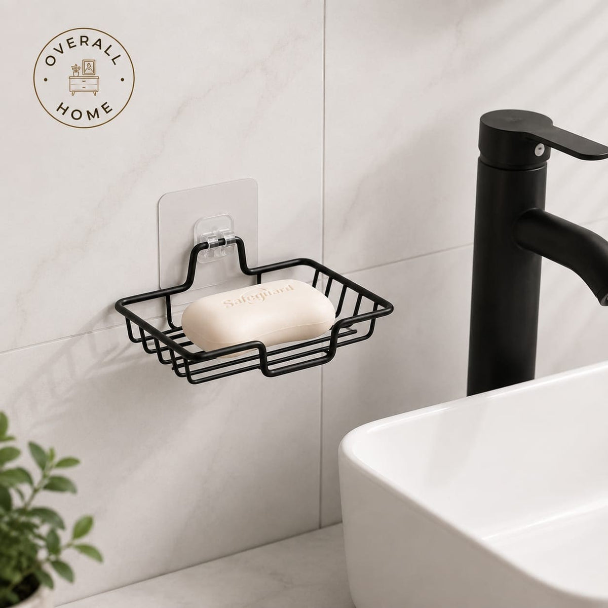 Metal Soap Tray with Adhesive Hook