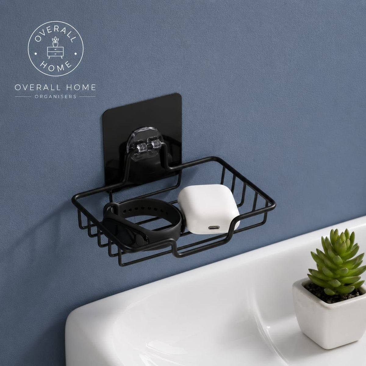 Metal Soap Tray with Adhesive Hook