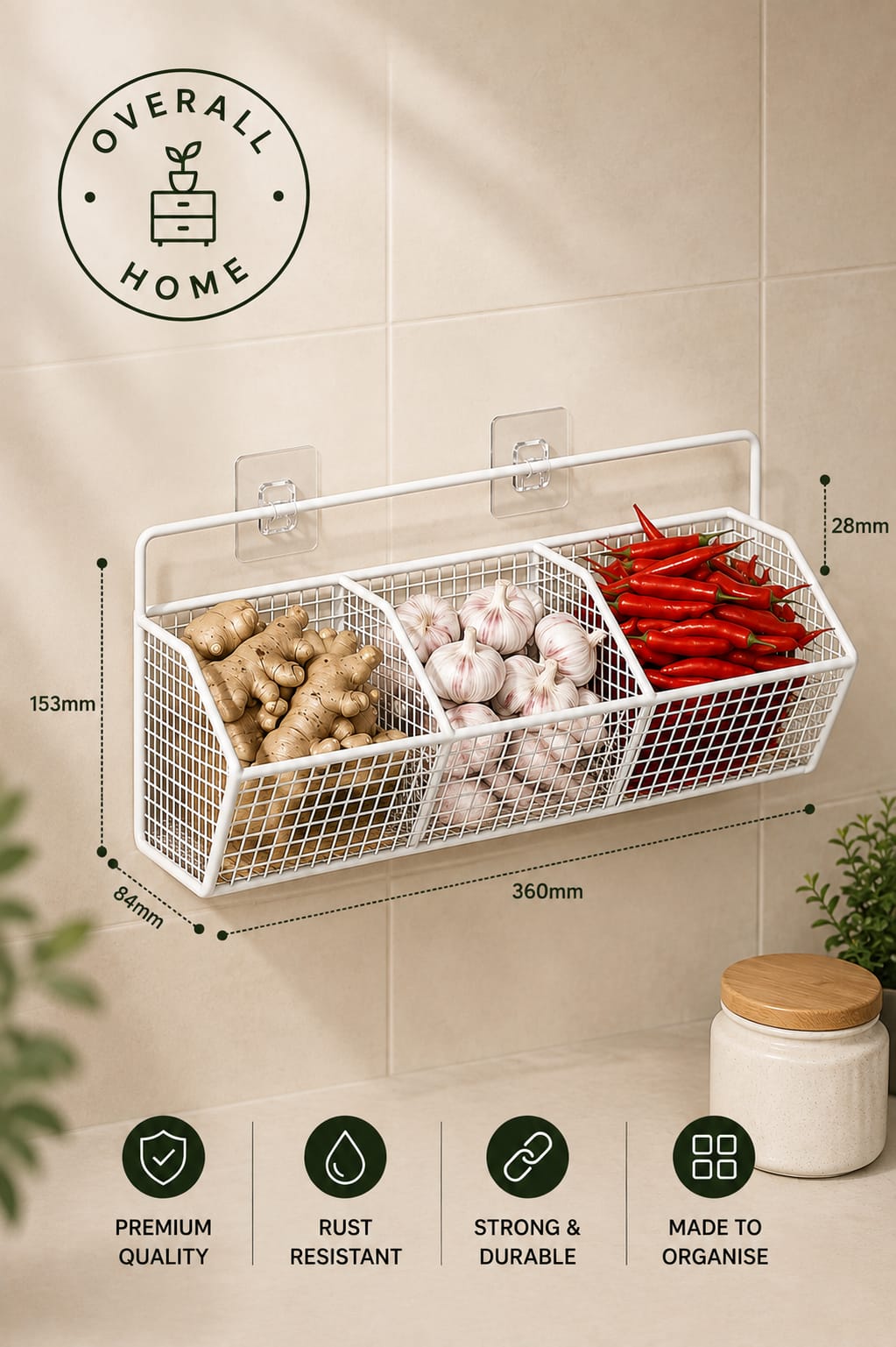 Multi-Purpose Storage Basket Organizer