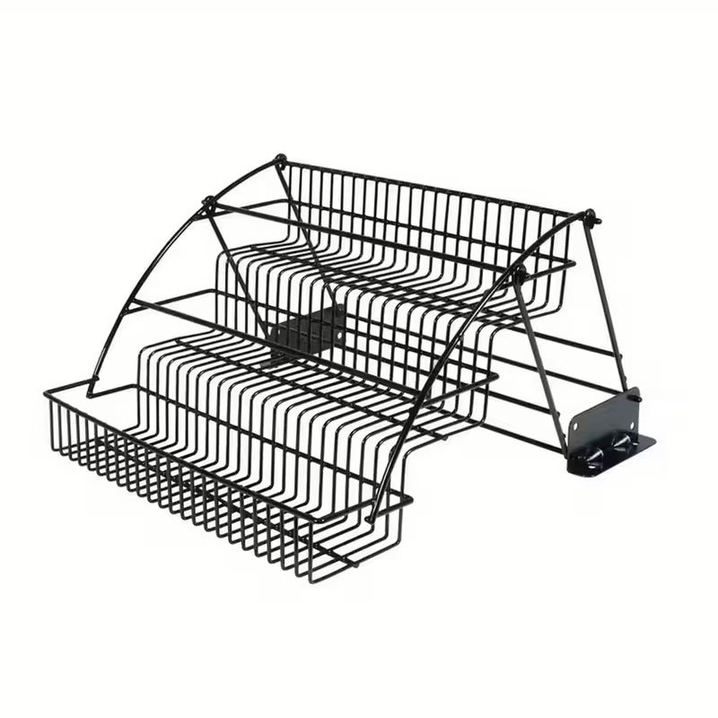 3 Tier Pull Down Spice Rack Organizer for Kitchen | Wall Mounted Cabinet Storage